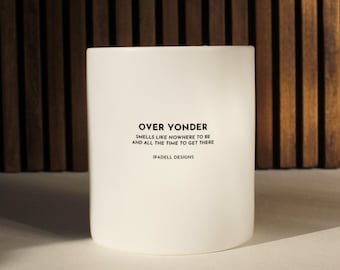 Over Yonder | Mountain Air + Cashmere |  12oz Soy & Coconut Wax Candle