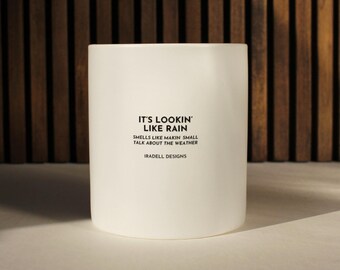 It's Lookin' Like Rain | Bergamot + Oak Moss |  12oz Soy & Coconut Wax Candle