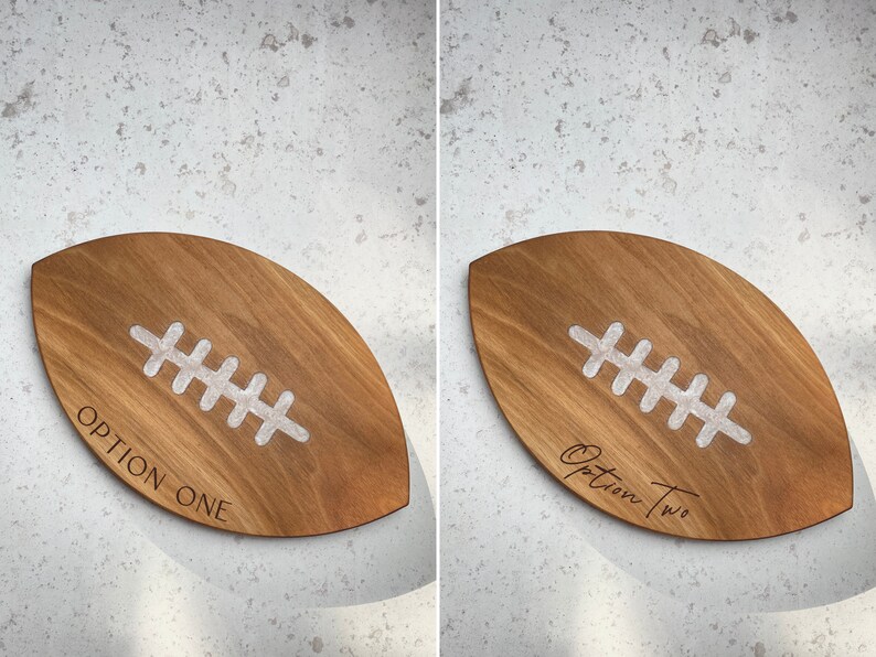 Football Charcuterie Board Black Walnut & Resin Game Day, Wedding, housewarming, holiday gift image 4