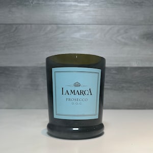 Custom Luxury Scented Candles Upcycled Prosecco Bottle