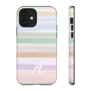 Fundas resistentes: funda personalizada de verano, colorida y divertida, con letras personalizables, ideal como regalo para amantes de la tecnología y un smartphone vibrante.