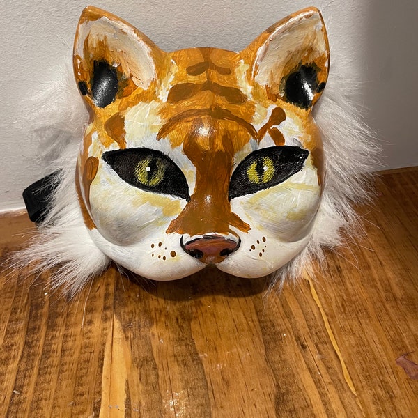 A golden tiger mask