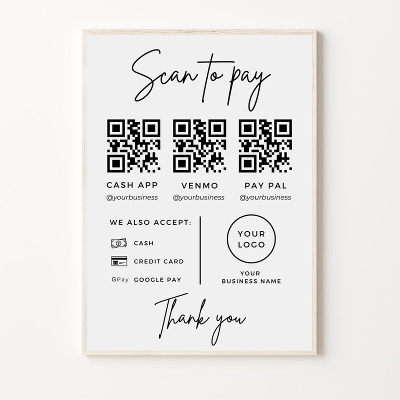 Payment Method Sign - Etsy
