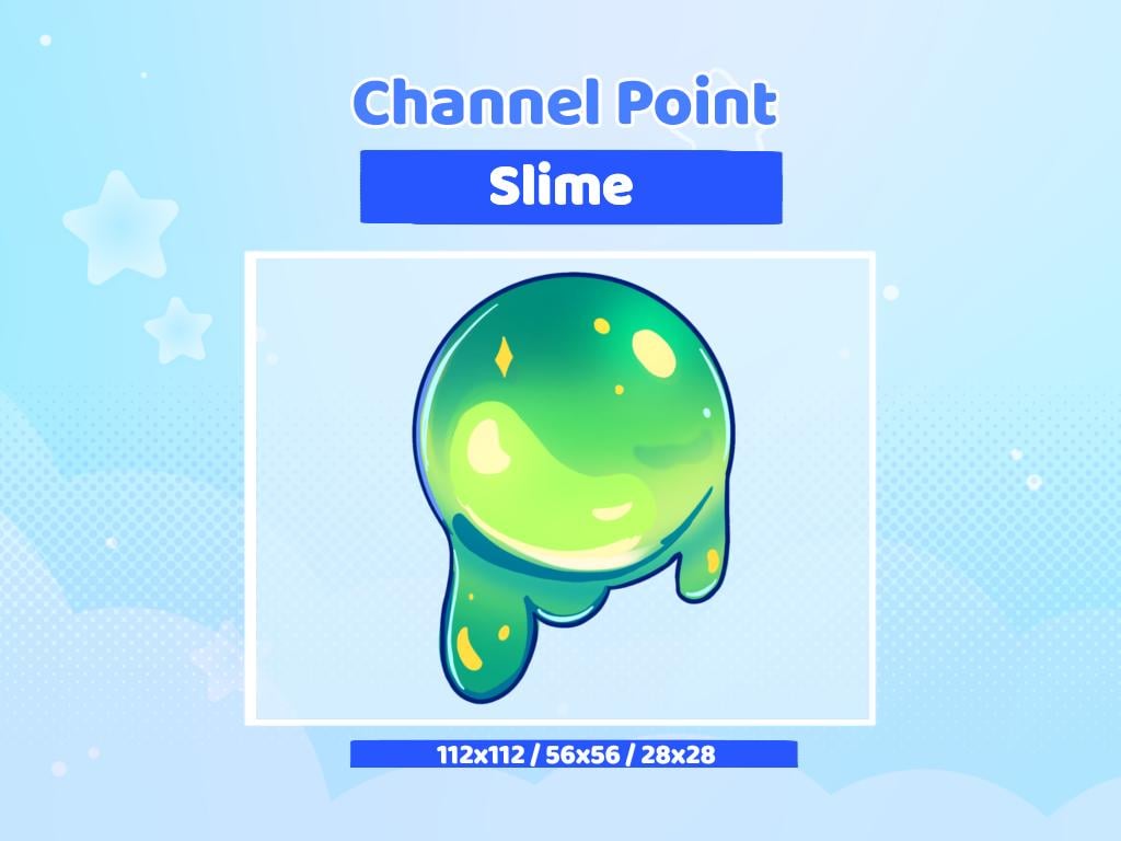Green Slime Channel Point Icon - Twitch - Etsy