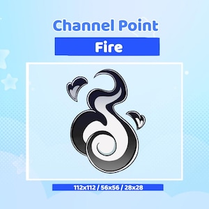 Black Flame - Kanalpunktsikon - Twitch - Streamer-inställningar - Emotes