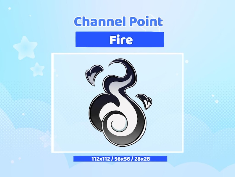 Black Flame - Channel Point Icon - Twitch - Streamer Setup - Emotes - Etsy