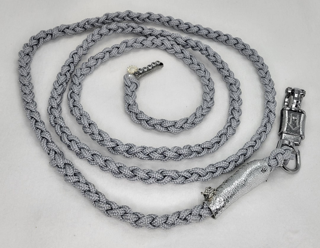 Light Gray Lead Rope Personalized Horse Panic Hook PPM Rope With ...