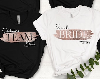 Bride T-Shirt I JGA T-Shirt I Team Bride I Desired Name/Hen Party I Bridesmaids T-Shirt/Hen Party/Hoodie