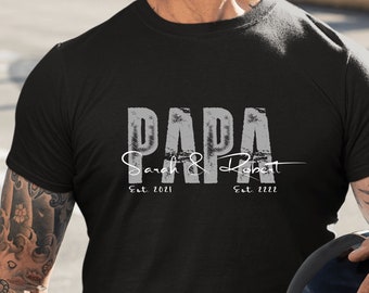 PAPA T Shirt personalisiert | MAMA Tshirt | Geschenk | Vatertag | Geburtstag| Geburt | Dad | Familie | Hoodie / Sweatshirt