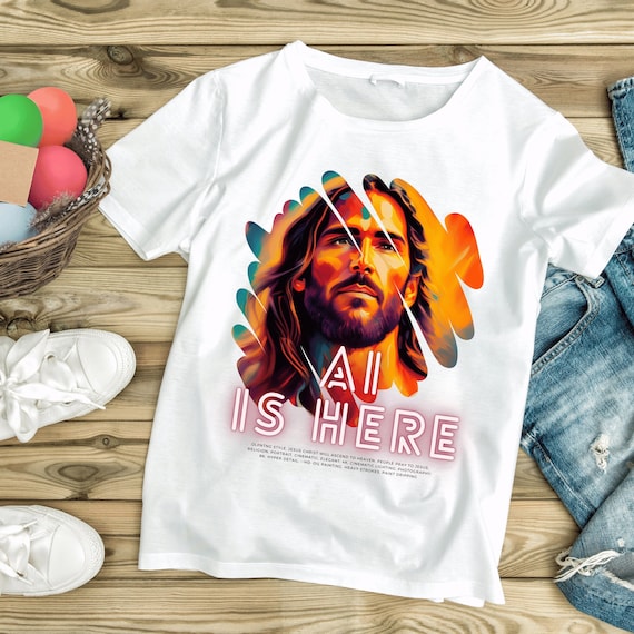 AI IS HERE / Jesus Exclusive Ai-generated Art T-shirt/hoodie