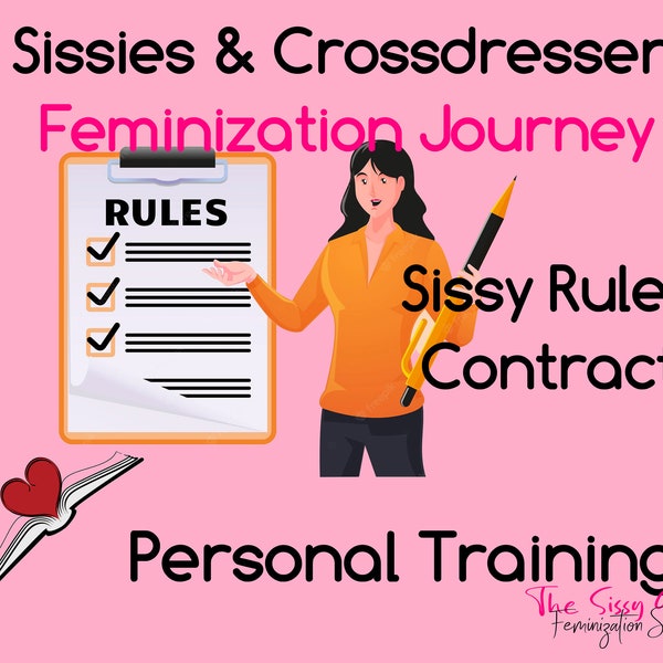 Contrat de règles Sissy | Formation personnelle pour Sissies et Crossdressers | Formation à la féminisation et tâches pour les travestis