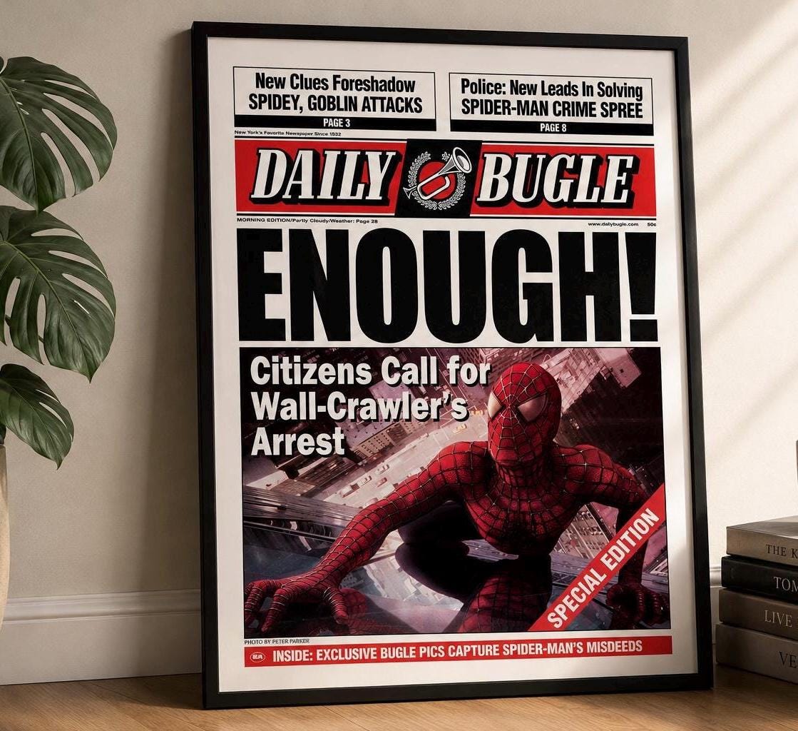 Daily bugle newspaper - Etsy 日本