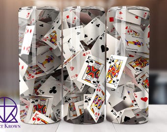 3D Playing Cards Tumbler