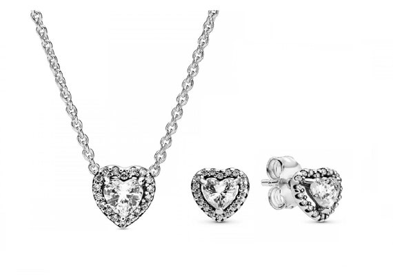 Pandora Silver Heart Gift Set Celebrate Love Sterling Silver  display picture 2