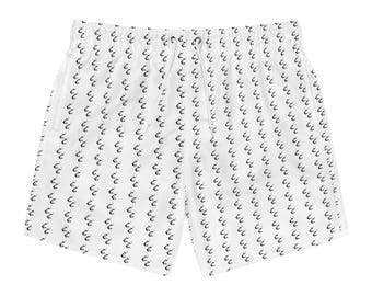 Short de bain noir à motif logo cricket Chemical | Short de plage entièrement imprimé