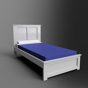 Luciana Craftsman Style TWIN bed plans for Beginners