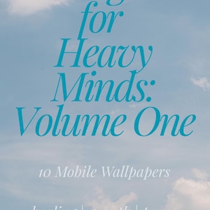 SoftBlueThoughts Phone Wallpaper Pack | 10 Inspirational Quote Wallpapers | Digital Download