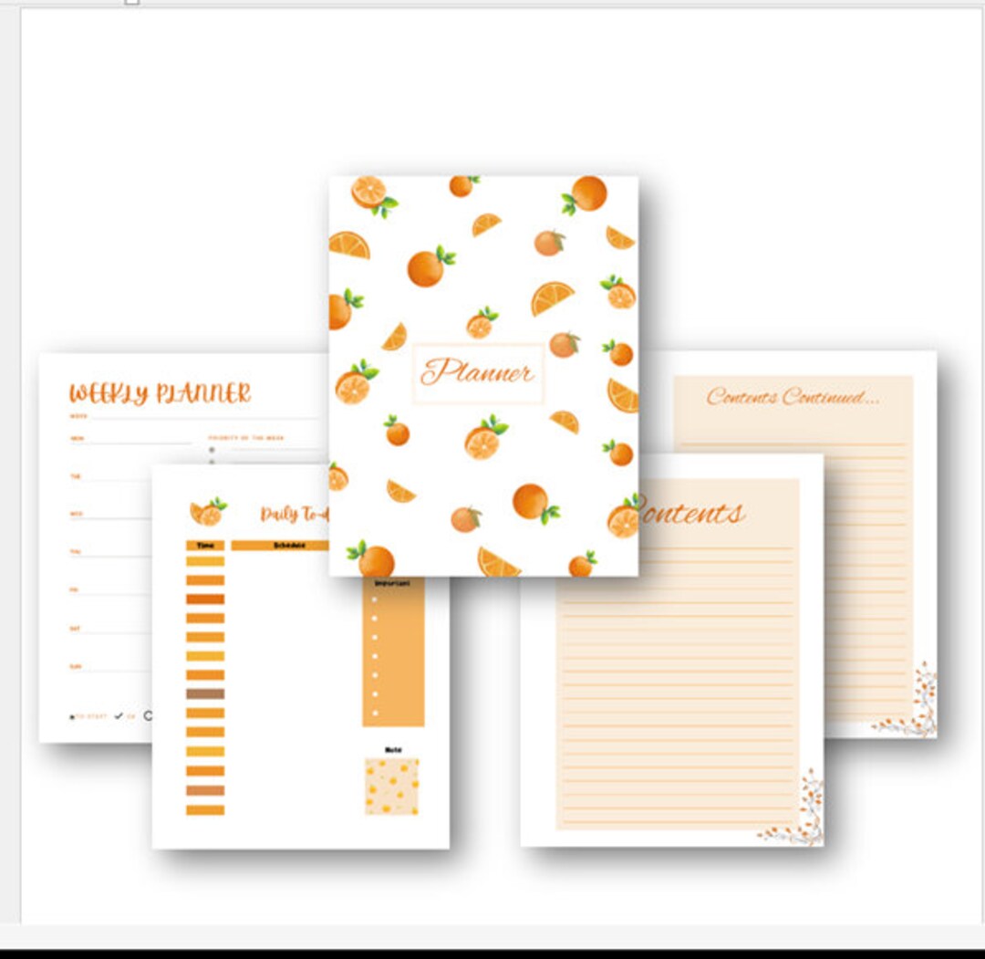 Clementines Full Printable Planner Etsy