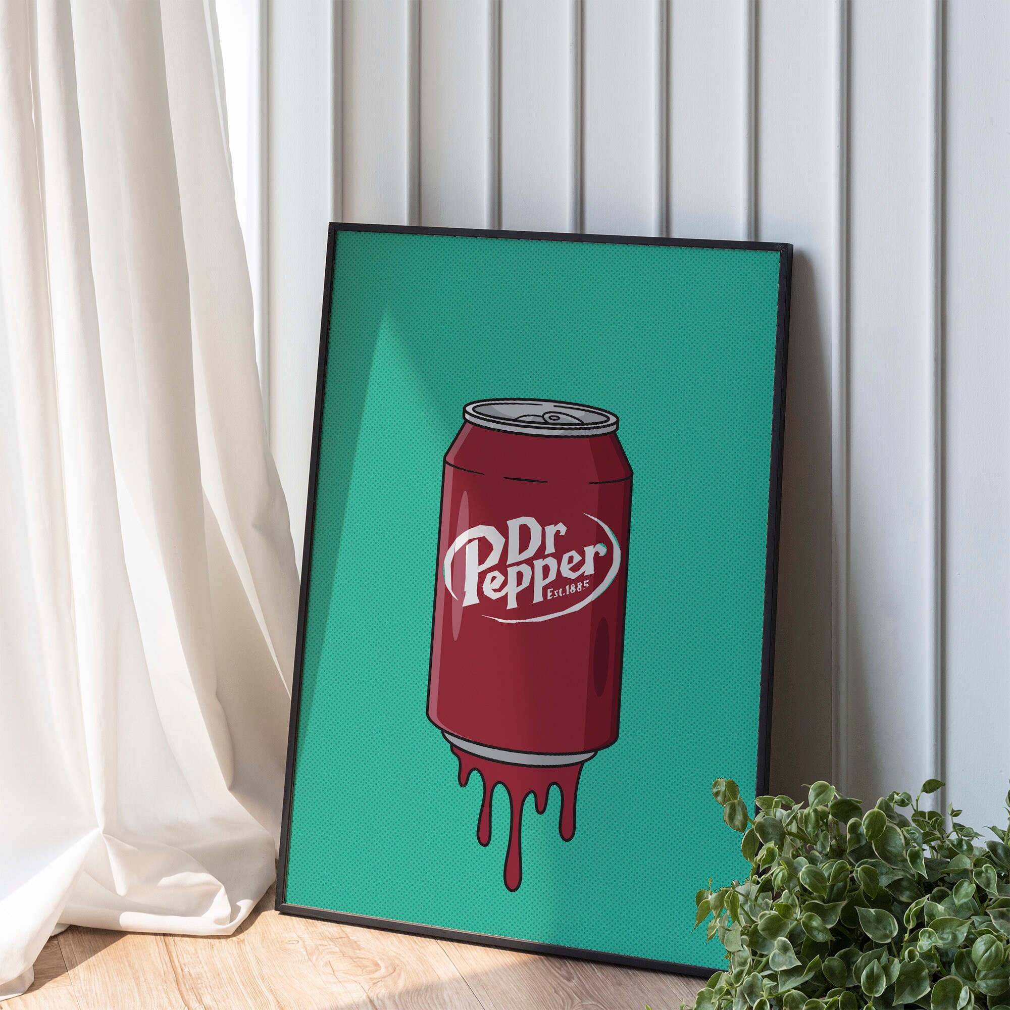 Dr Pepper Soda Art Modern Food Art Printable Wall Art Etsy