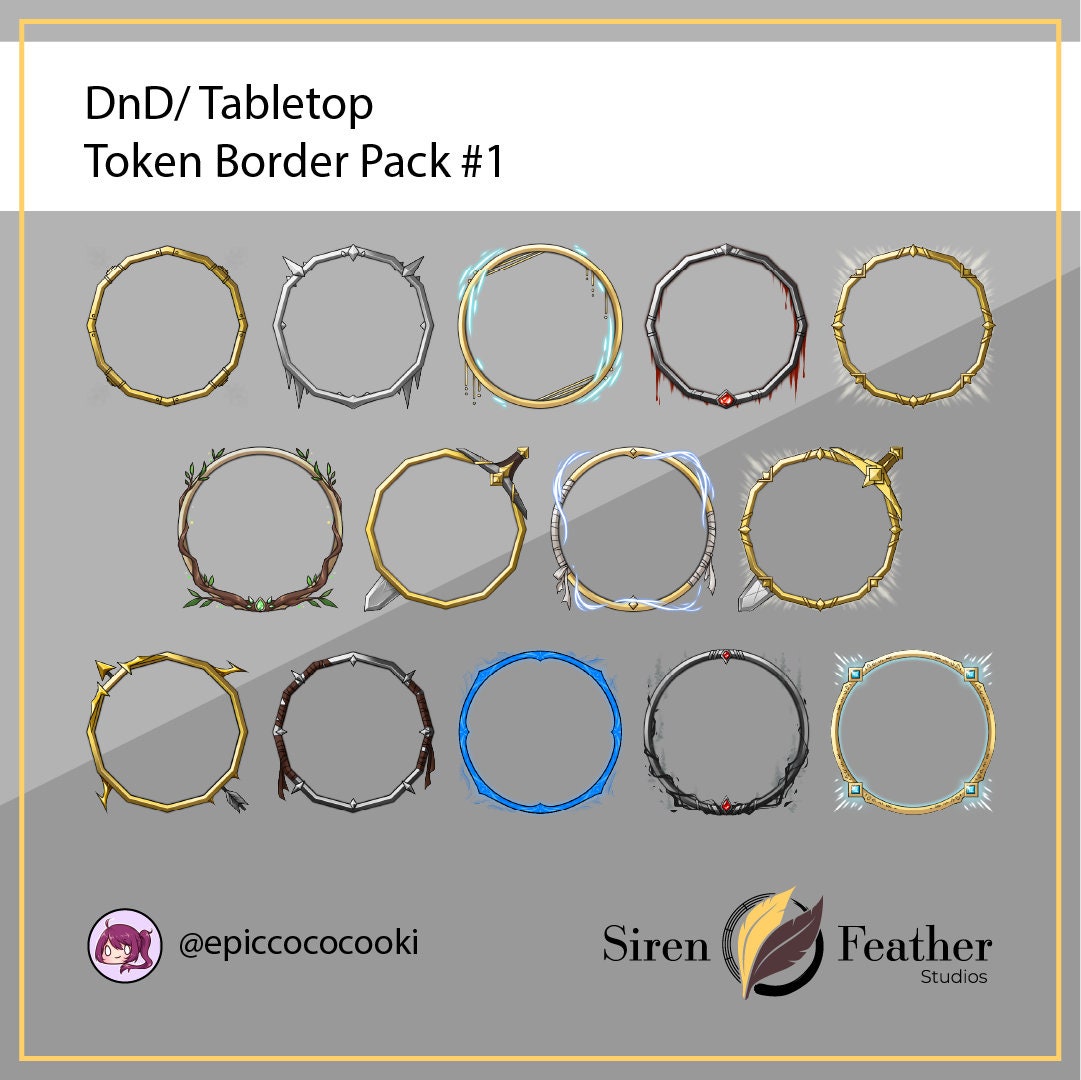5e Token Marker Pack  Roll20 Marketplace: Digital goods for online  tabletop gaming