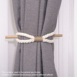 Handmade Braided Curtain Tiebacks, Farmhouse Tie Backs Rustic Holdbacks ...