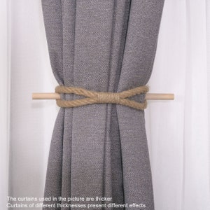 Handmade Braided Curtain Tiebacks, Farmhouse Tie Backs Rustic Holdbacks ...