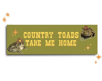 Country Toads Bumper Sticker