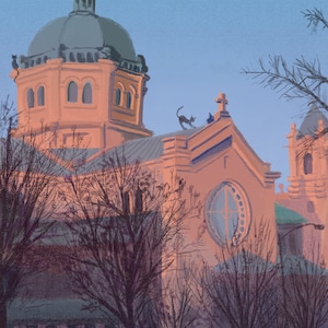 Cathedral Golden Hour Print
