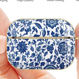 AirPod Pro 2 Case  Chinese Ornament  Blue Flower