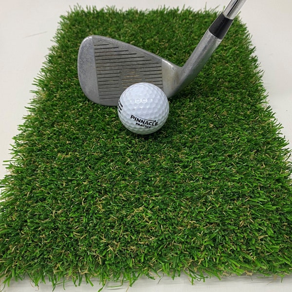 Golf Winter Rules Fairway Mat; Super Strong 27mm Artificial Grass Tee; Spring Clip Included