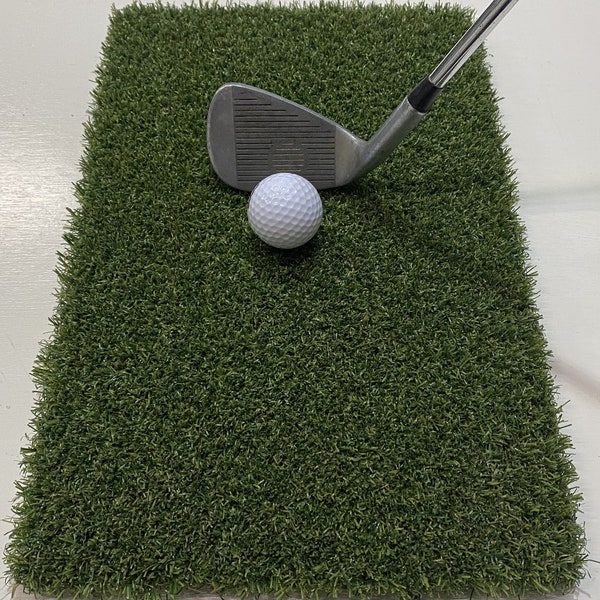 Large Winter Golf Fairway Mat; 400 x 250 Millimetres; Super Strong, Ultra High Density Nylon Artificial Grass; 27 Millimetre Pile