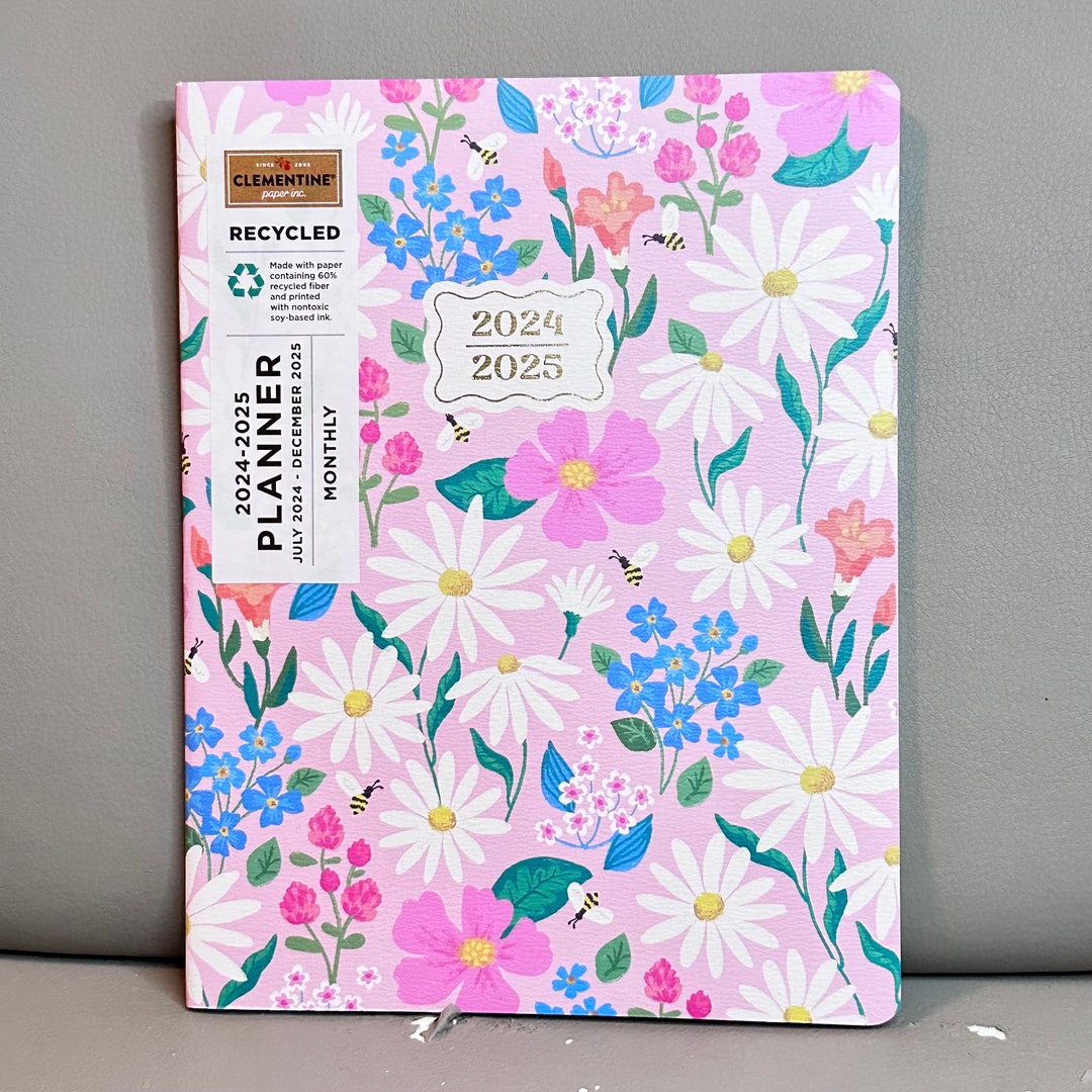 20242025 Clementine Paper Inc. 18 Months Planner pink/flowers Etsy