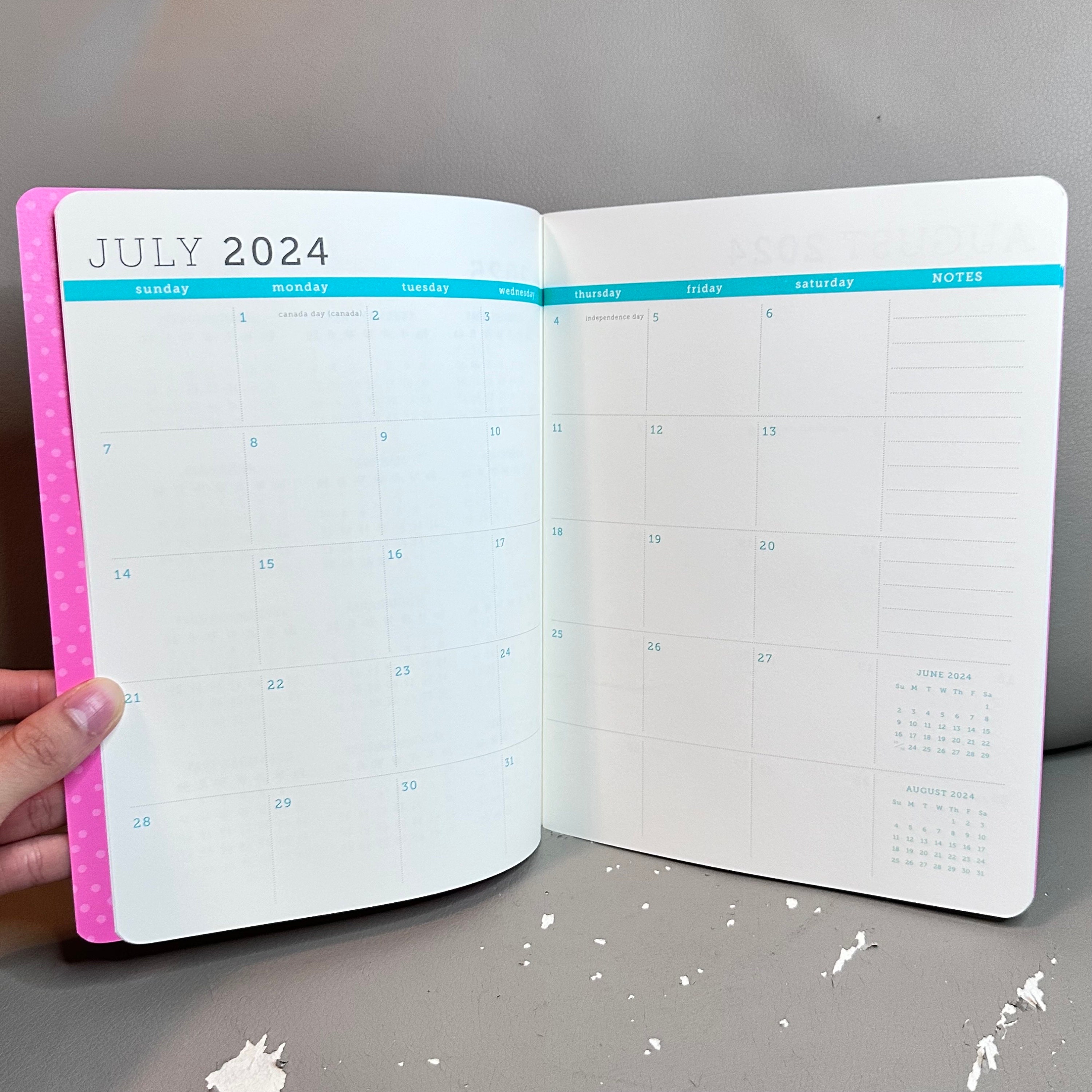 20242025 Clementine Paper Inc. 18 Months Planner pink/flowers Etsy