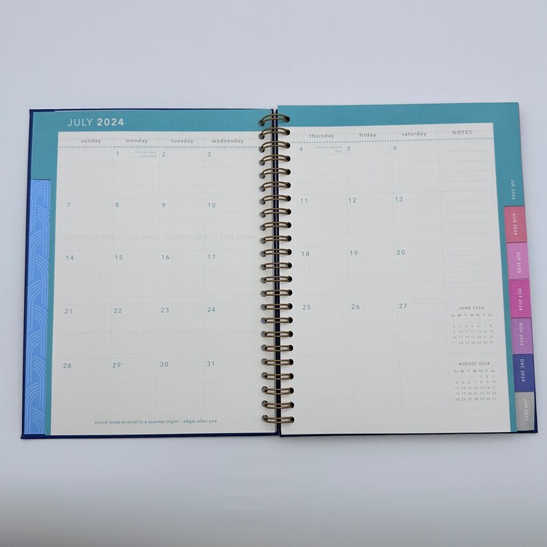 20242025 Clementine Paper Inc. 12 Months Planner Hard Cover flowers