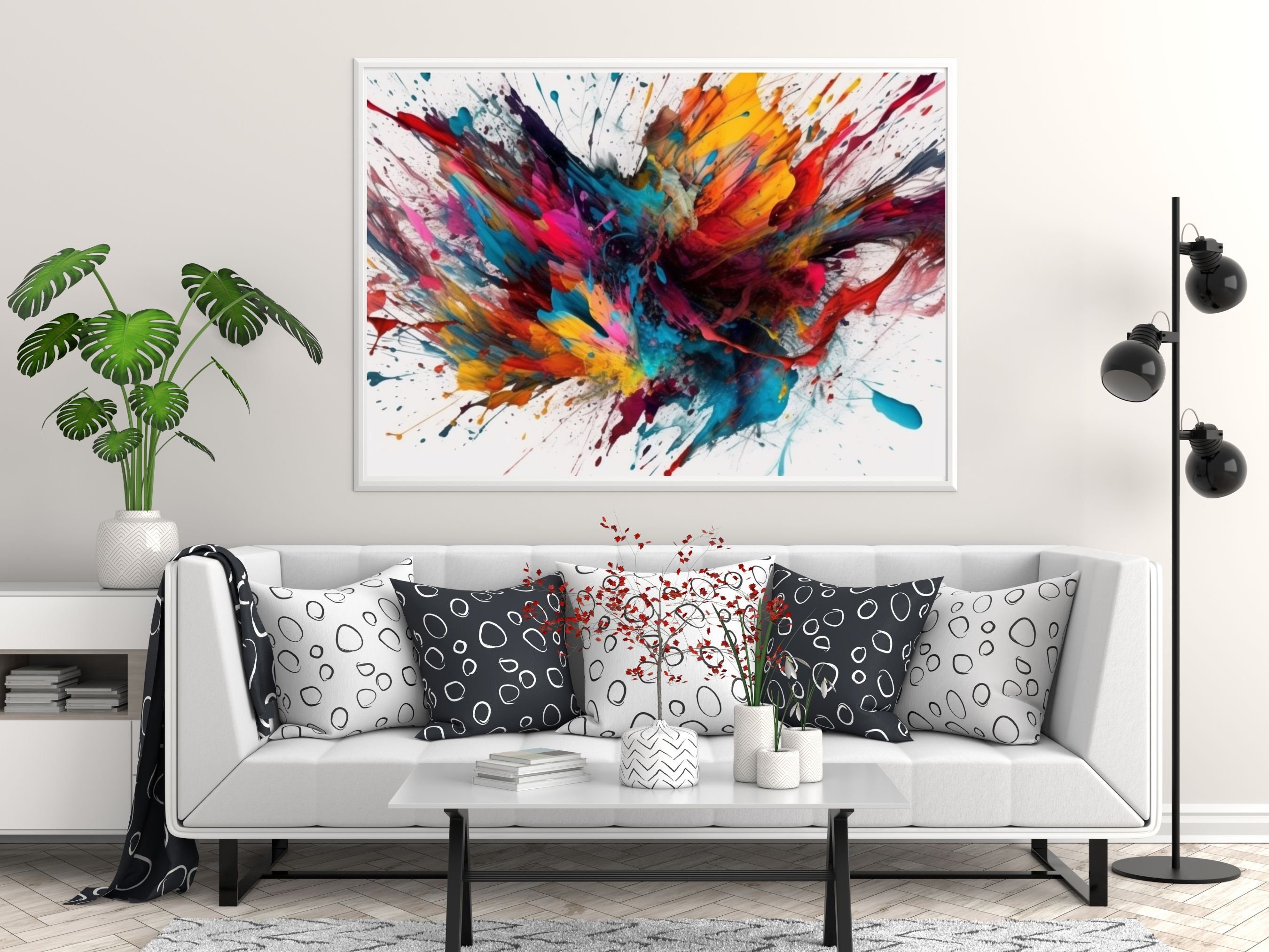 Abstract Wall Art Colors Printable Wall Art, Abstract Colors Large Wall