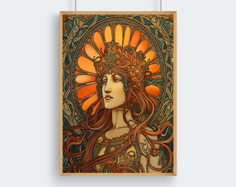 希少◆ アルフォンス ミュシャ リズ・アバディ プリント 傘立て 希少◇ アルフォンス ミュシャ リズ・アバディ プリント 傘立て