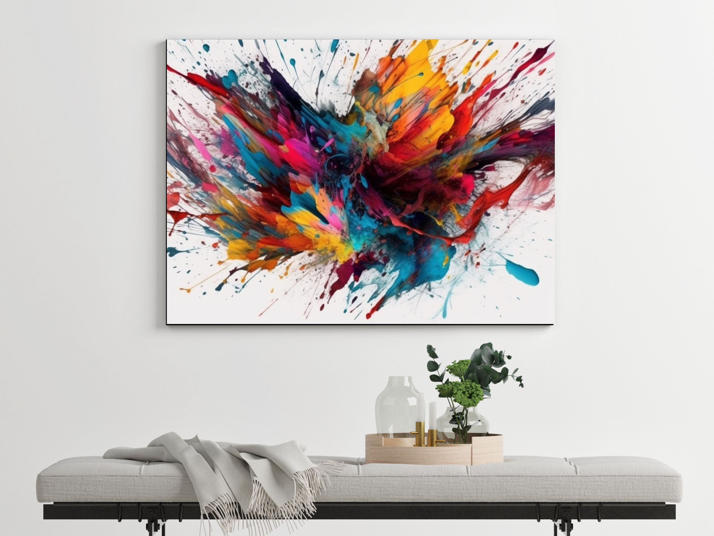 Abstract Wall Art Colors Printable Wall Art, Abstract Colors Large Wall
