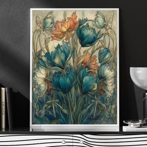 William Morris Interior Decor, Vintage Art Poster, Botanical Print,  William Morris Wall Art