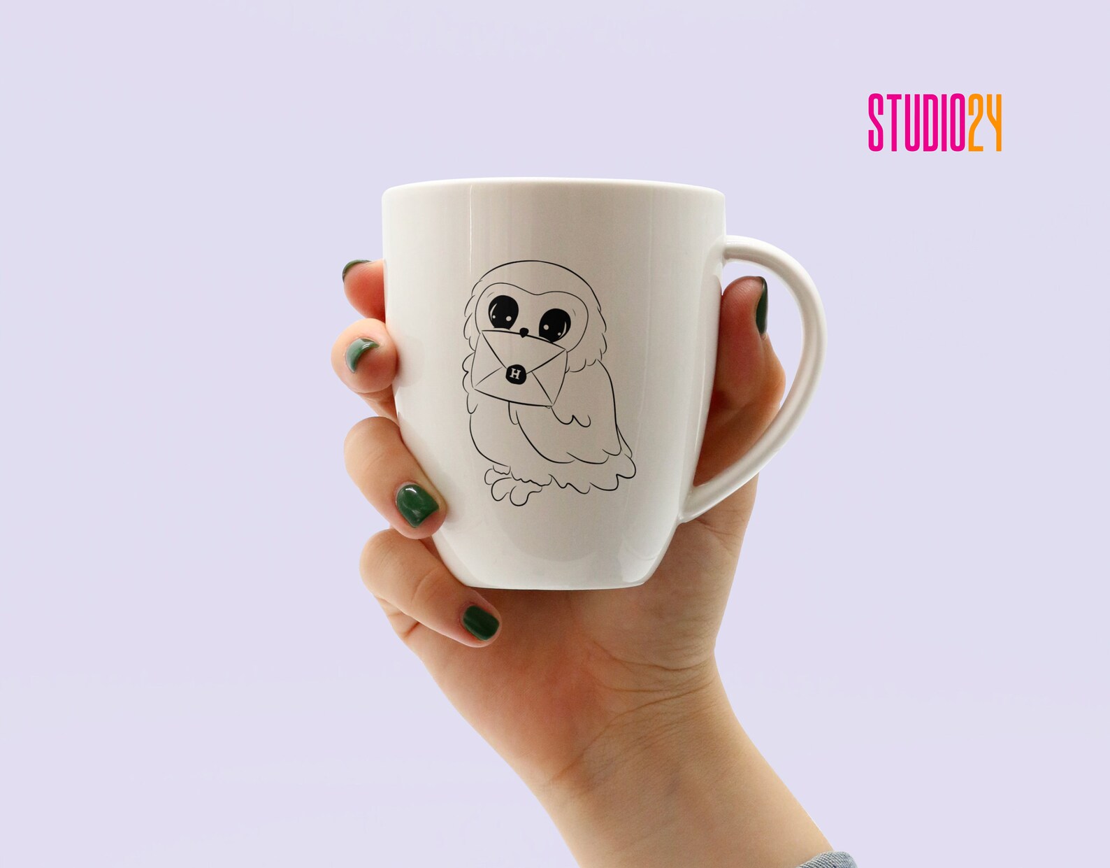 Hedwig Snowy Owl Outline SVG, PNG, JPEG for Digital Download - Etsy
