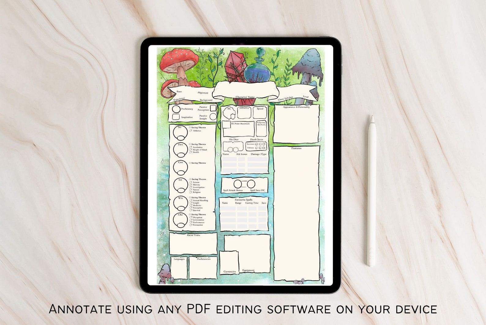 Mushroom Forest Dnd Character Sheet Dnd Druid Character Etsy UK Mushroom forest dnd character sheet dnd druid character etsy uk