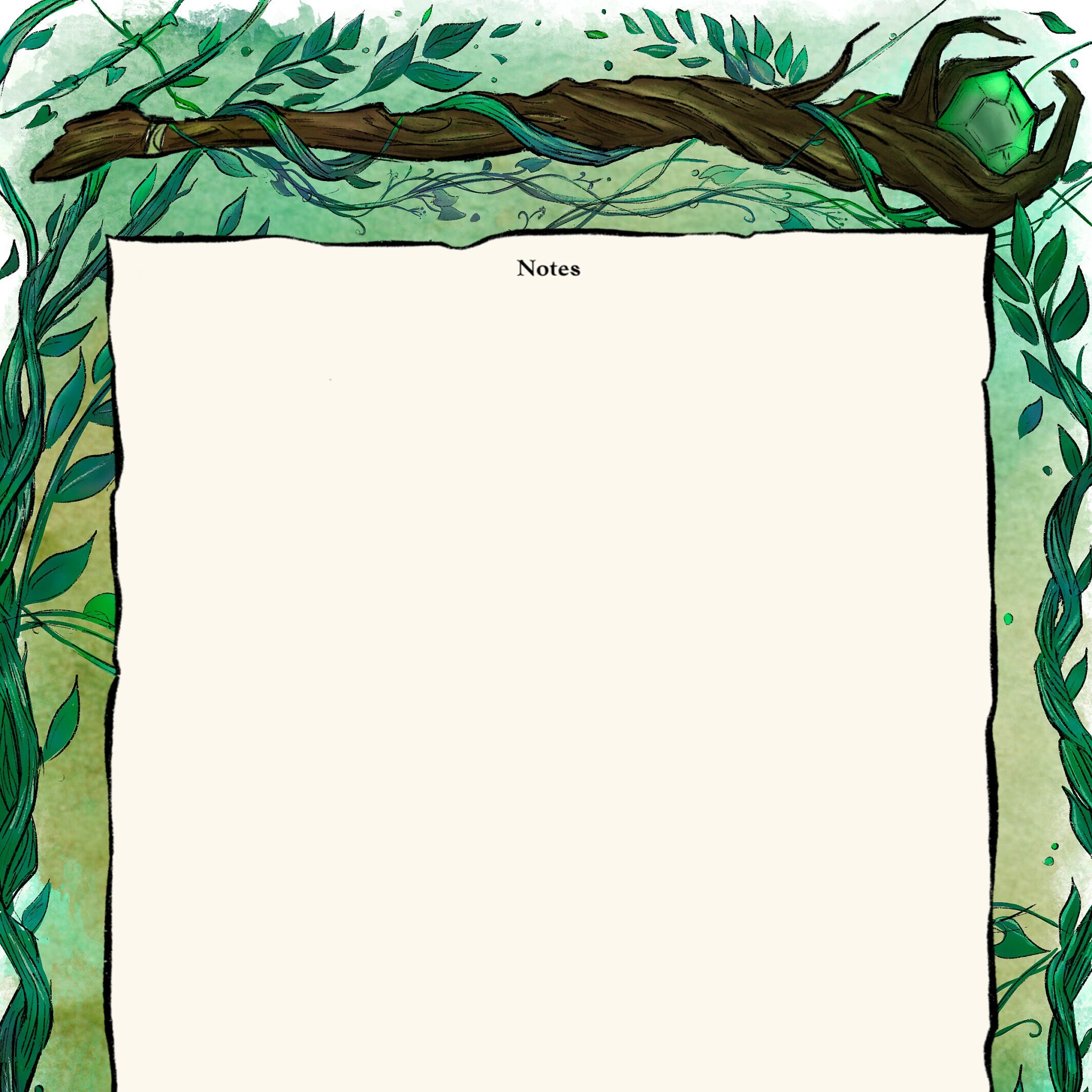 Secret Grove Dnd 5e Character Sheet: Hand-illustrated RPG Journal (PDF ...