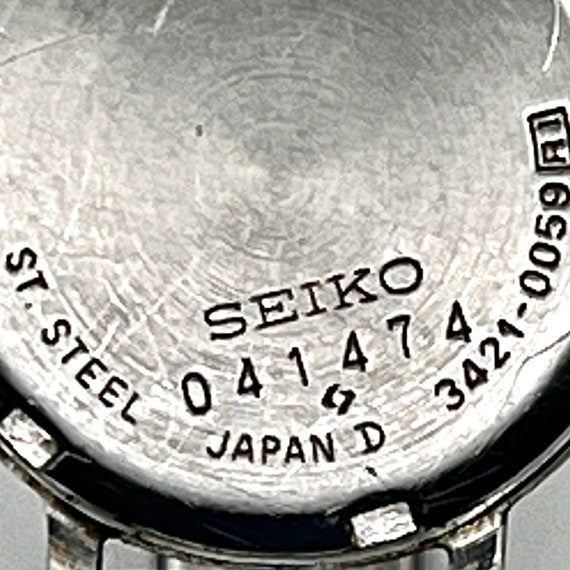 Seiko Vintage Ladies Round Silver tone Flexible B… - image 8