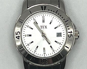 Women TFX by Bulova Quartz WR Analog 30mm Round Watch (H871) \