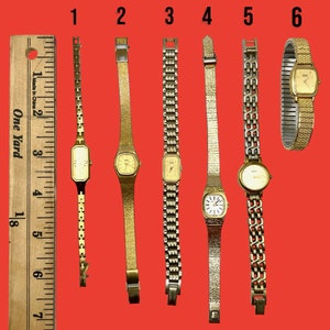 NOT WORKING Vintage Gold tone Seiko Watches