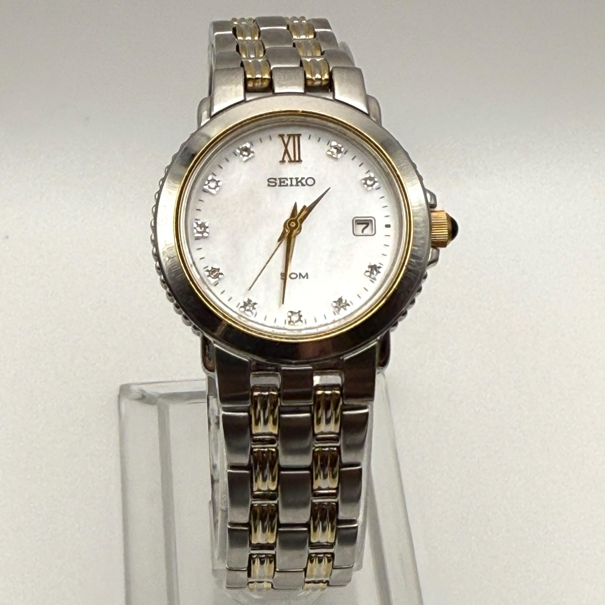 AUTHENTIC VINTAGE SEIKO MOTHER-OF-PEARL WATCH 75 Seiko with mother of pearl dial : r/VintageWatches main image 2