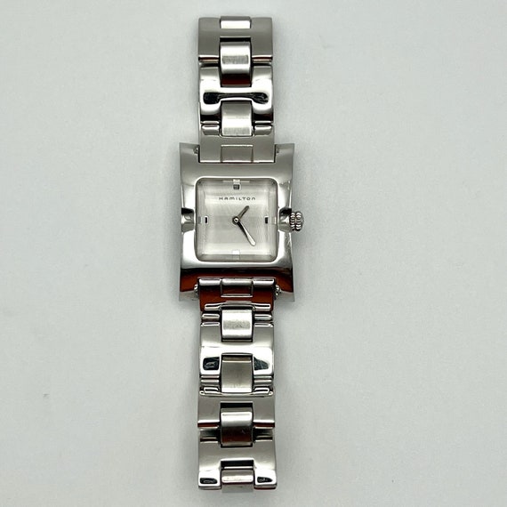 Hamilton Vintage Silver Rectangular Ladies Watch … - image 5