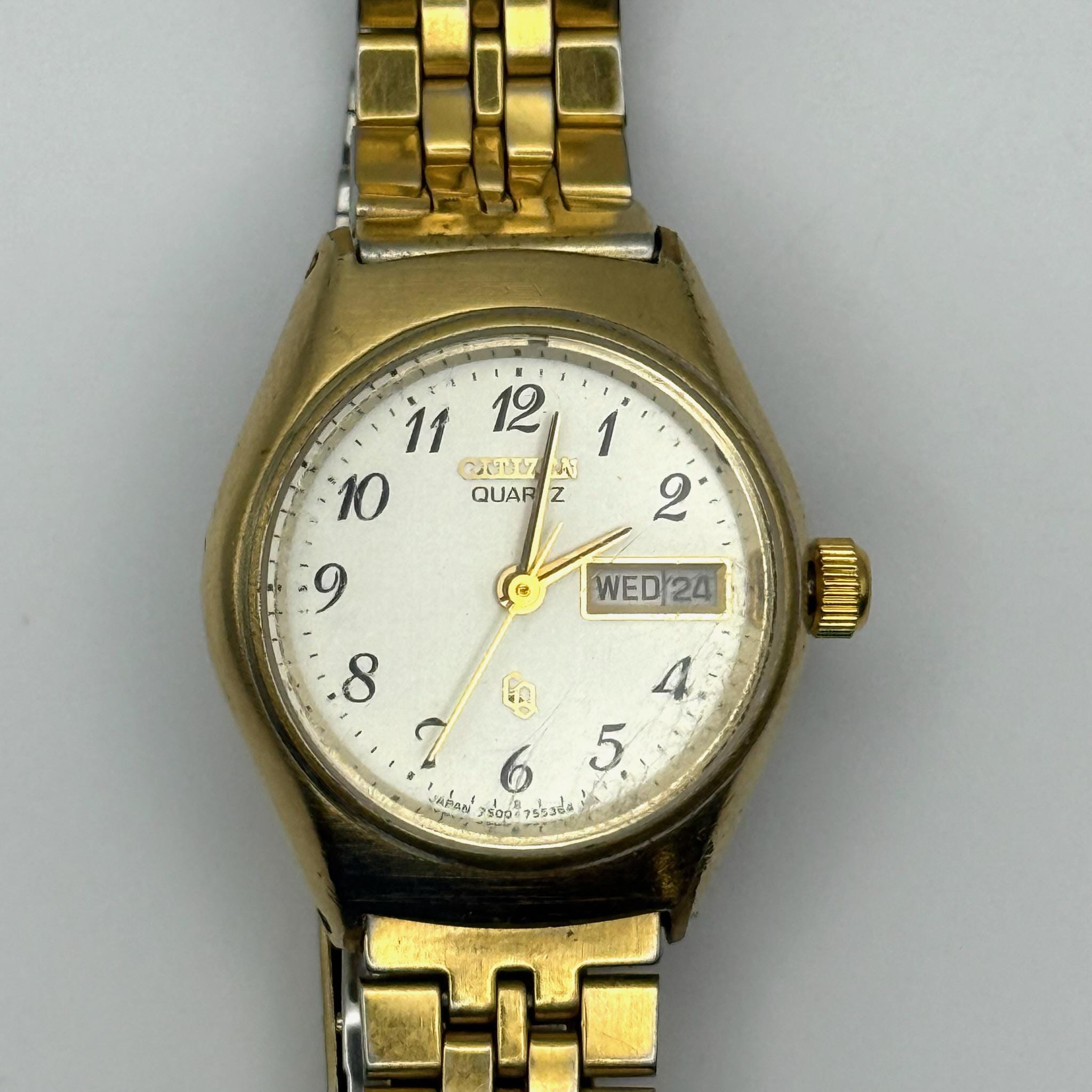Vintage Citizen Ladies Watch : Rare Quartz Crystron 22mm  display picture 3