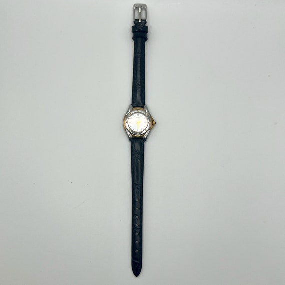 Seiko Vintage Round MOP and Black Leather Strap L… - image 7