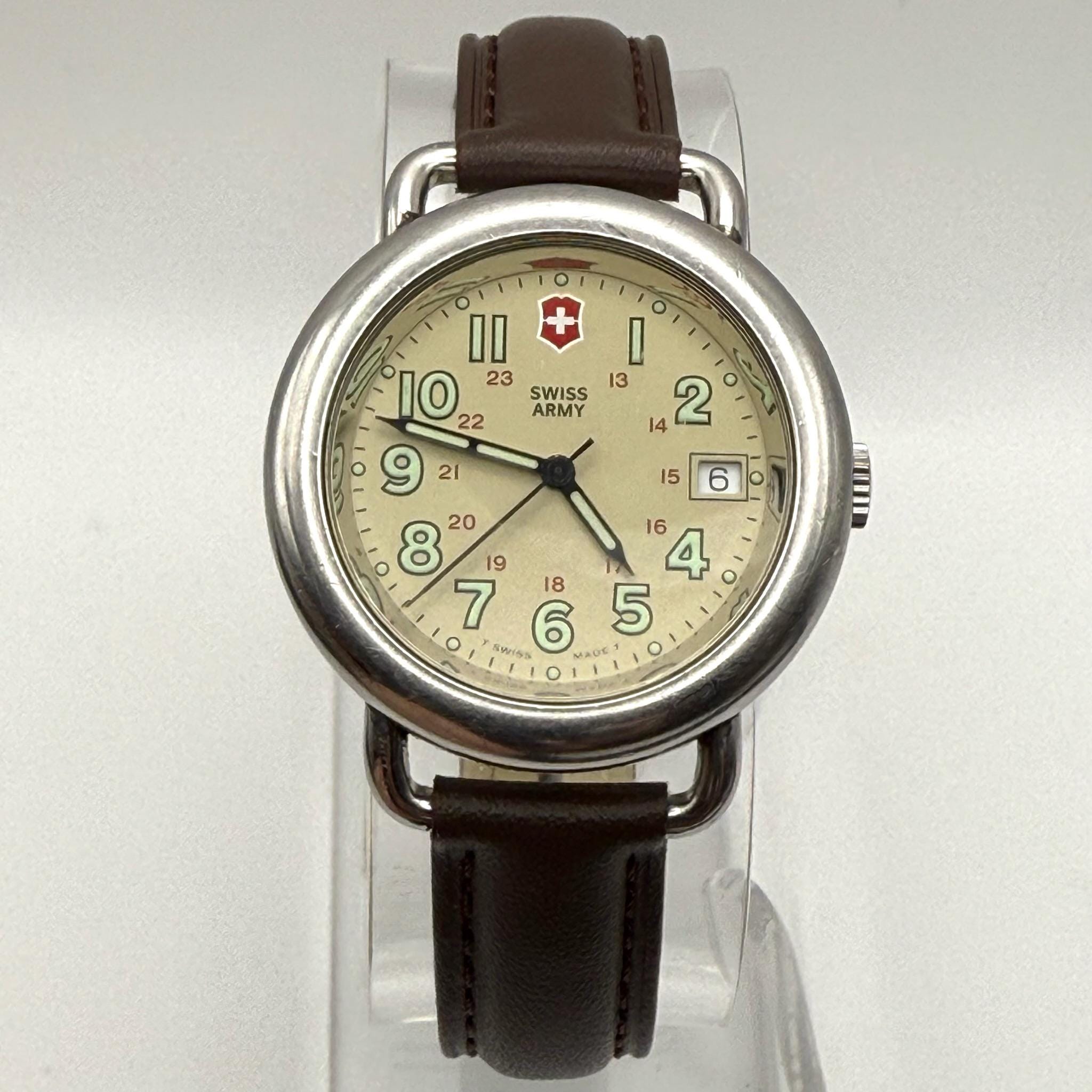 Bracelet Cuir Buffle Victorinox Swiss Army 20mm - Marron, Neuf Sans étiquette