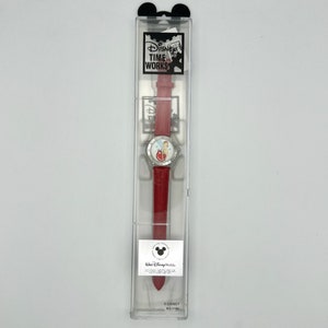 Disney Vintage 1990s NWT ladies  Red Tinker Bell Special Edition Collectors  Watch Working